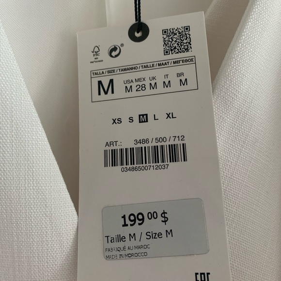 Zara White Blazer Dress LIMITED EDITION - Picture 7 of 8